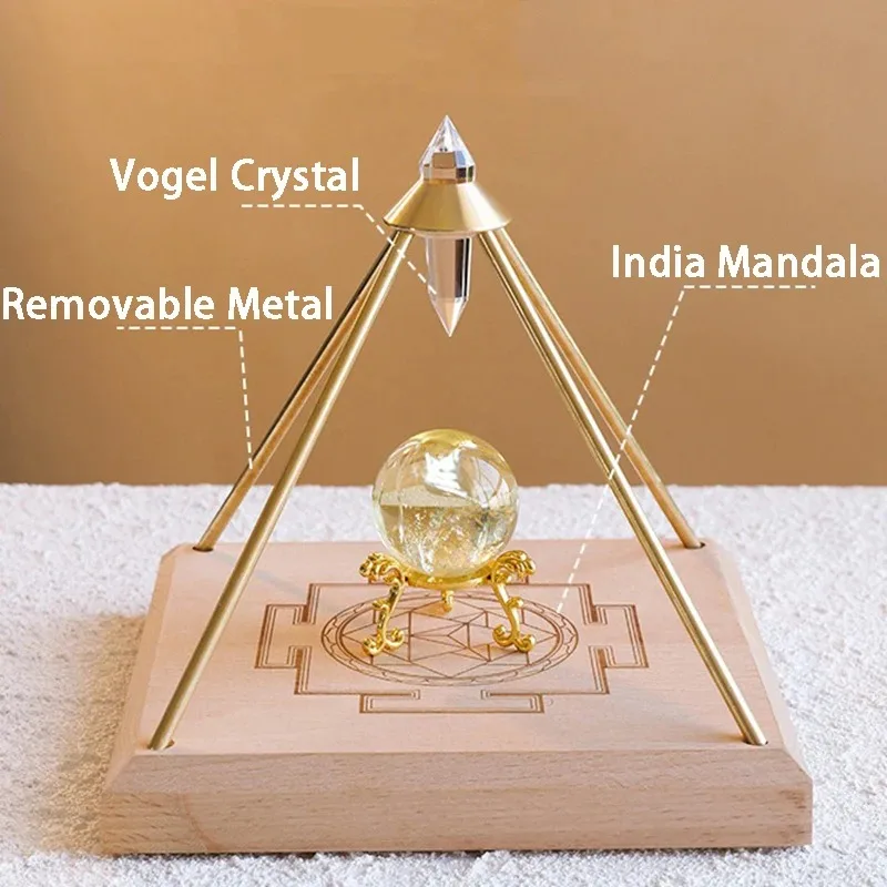 Crystal Ornaments Vogel Pyramid Energy Figurines Interior Sculptures Storage Tray Luxury Aesthetic Room Decoration Gift Ideas