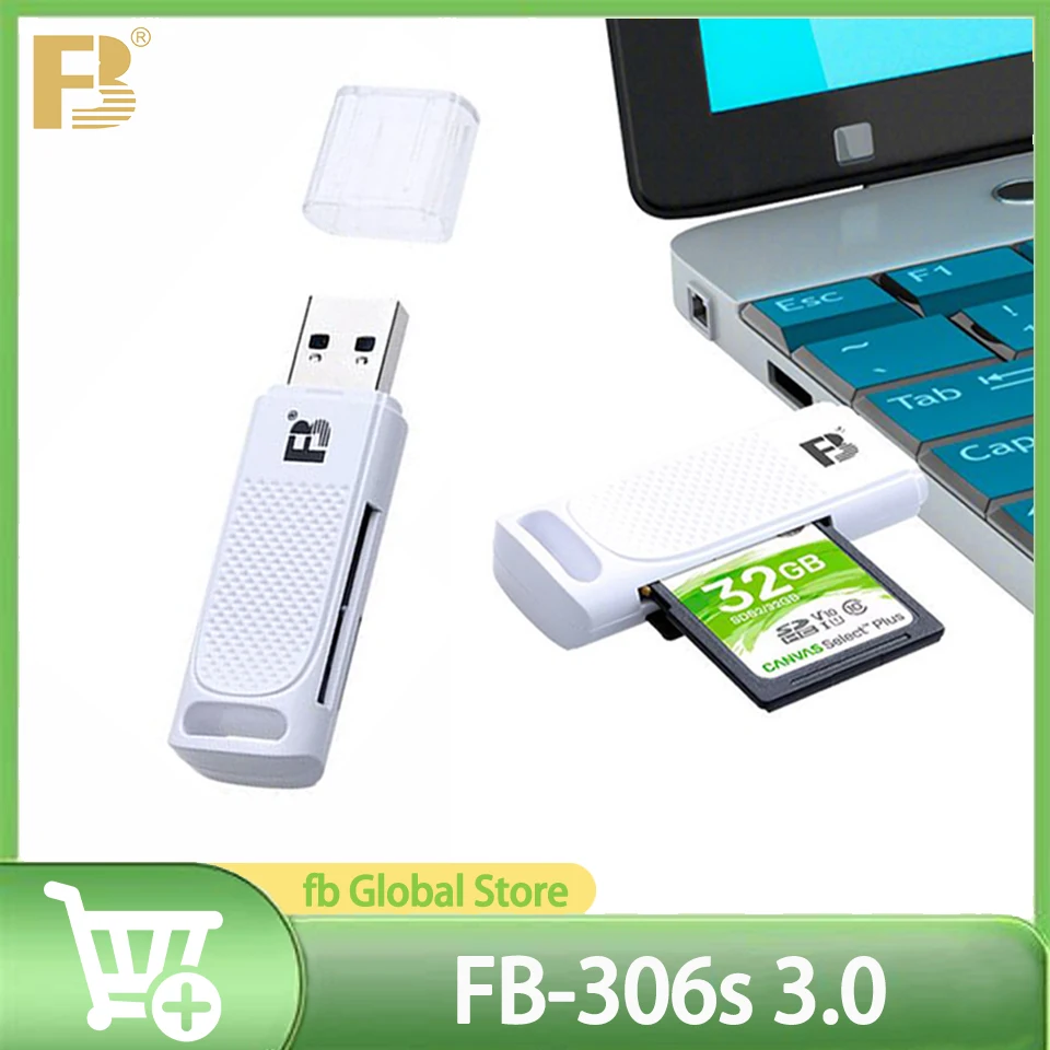 

FB-306s 3.0 High-speed SD TF Card Reader Transmission Intelligent Portable Card Reader USB3.0 2-in-1 Read Transmission Data