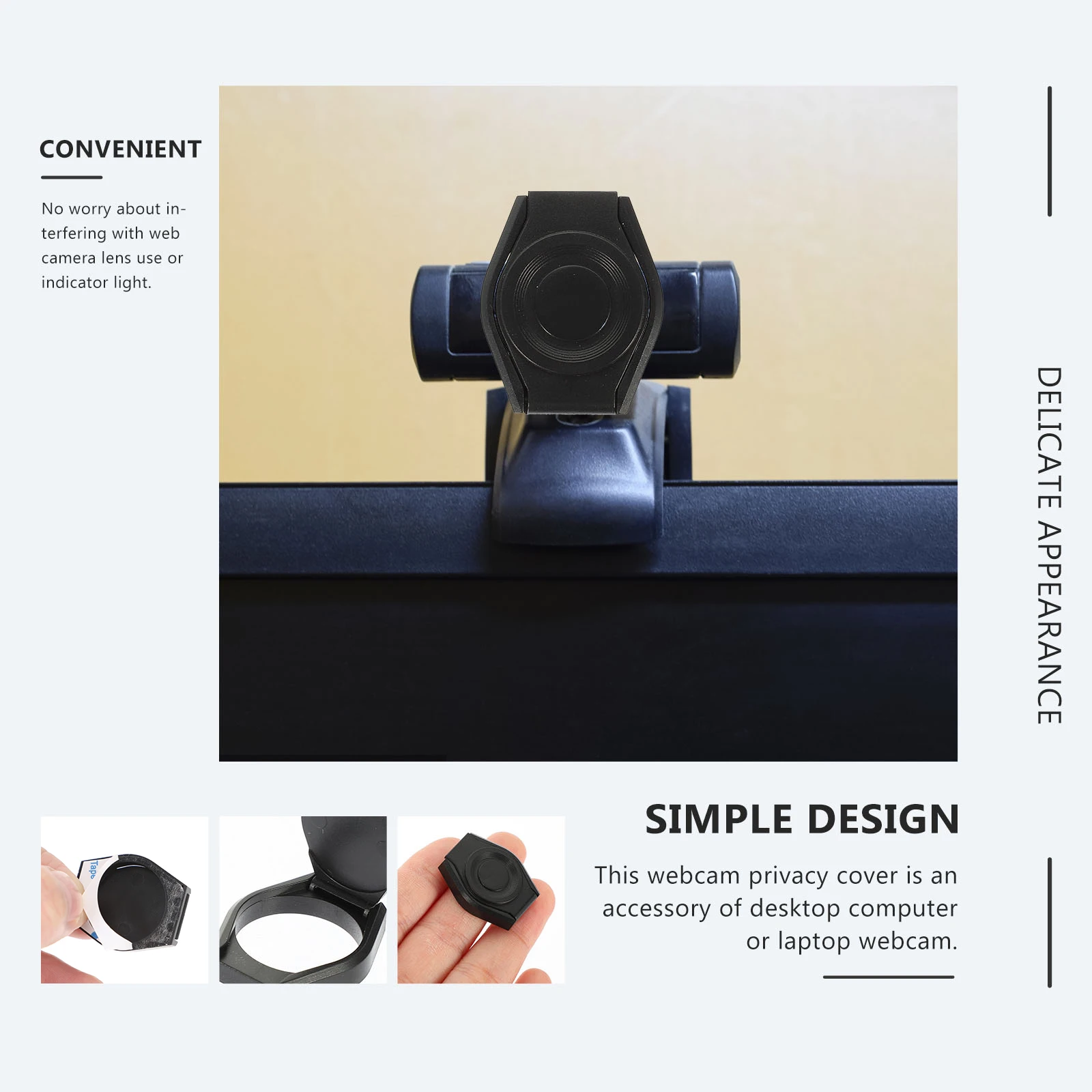 

4pcs Camera Privacy Laptop Cover Slider Dust Resistant Webcam Lens Cap Webcam Cover Slide For Notebook Computer Camera Tripod