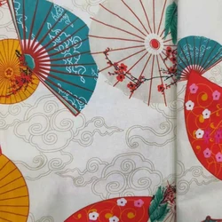 Japanese Fresh Fan Cotton Fabric And Wind Fabric 40 × 50cm/50 × 150cm