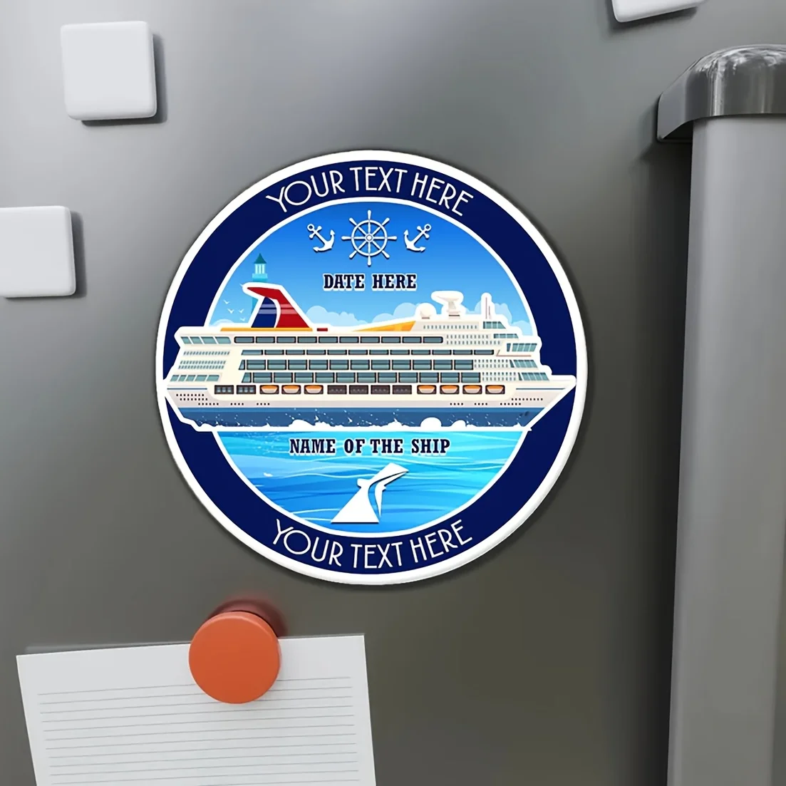 Customized personalized door magnets, cruise ship door decorations, door magnets, cruise ship magnets, cruise ship