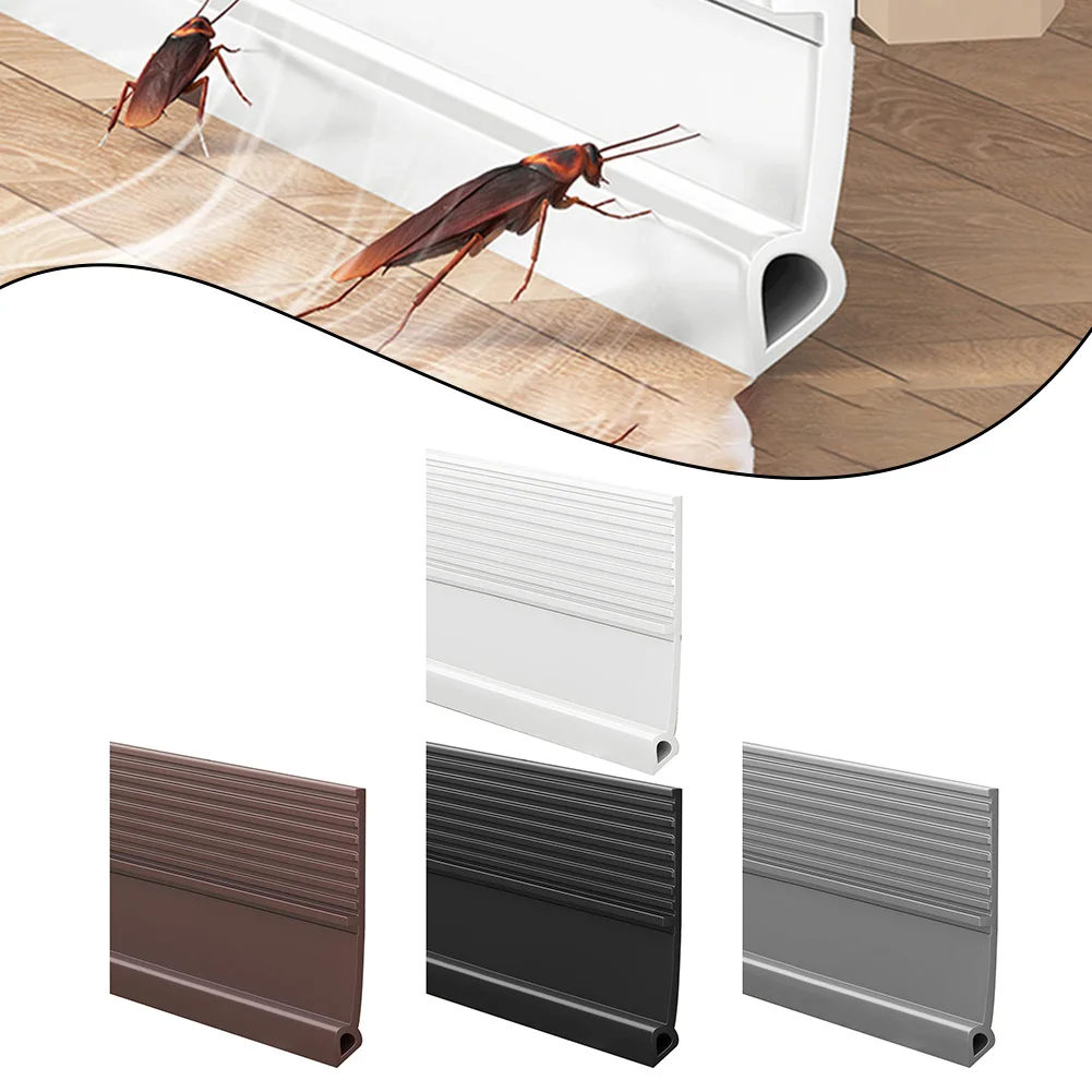 1pc Seal Strip Door Sticker Windproof Dustproof Soundproof Home Improvement Anti-delamination Door Bottom Sealing Strip Parts