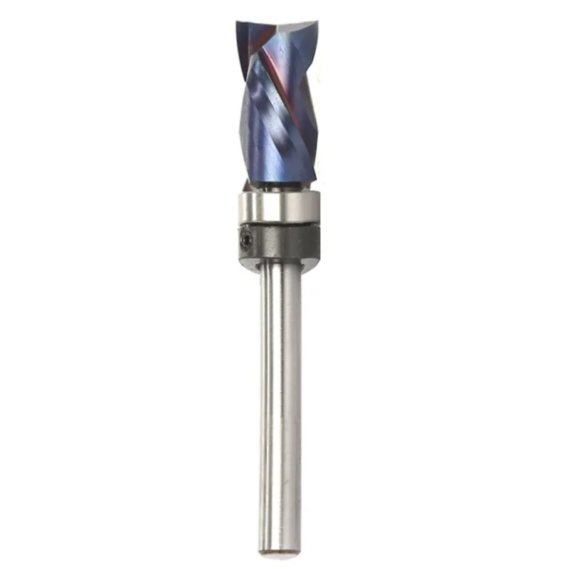 33208q, blue nano-coated high-end end mill bearing composite trimming knife integral alloy