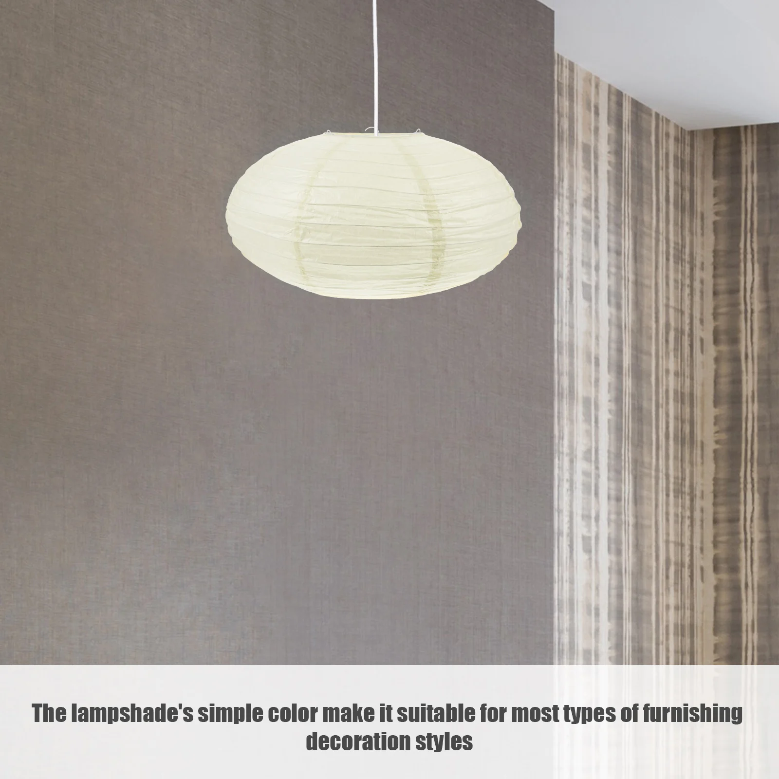 Lanterna di carta pieghevole Ombra Crema Lampada di riso Forma Decorazioni per feste Casa Matrimonio Festivo Lampada a sospensione