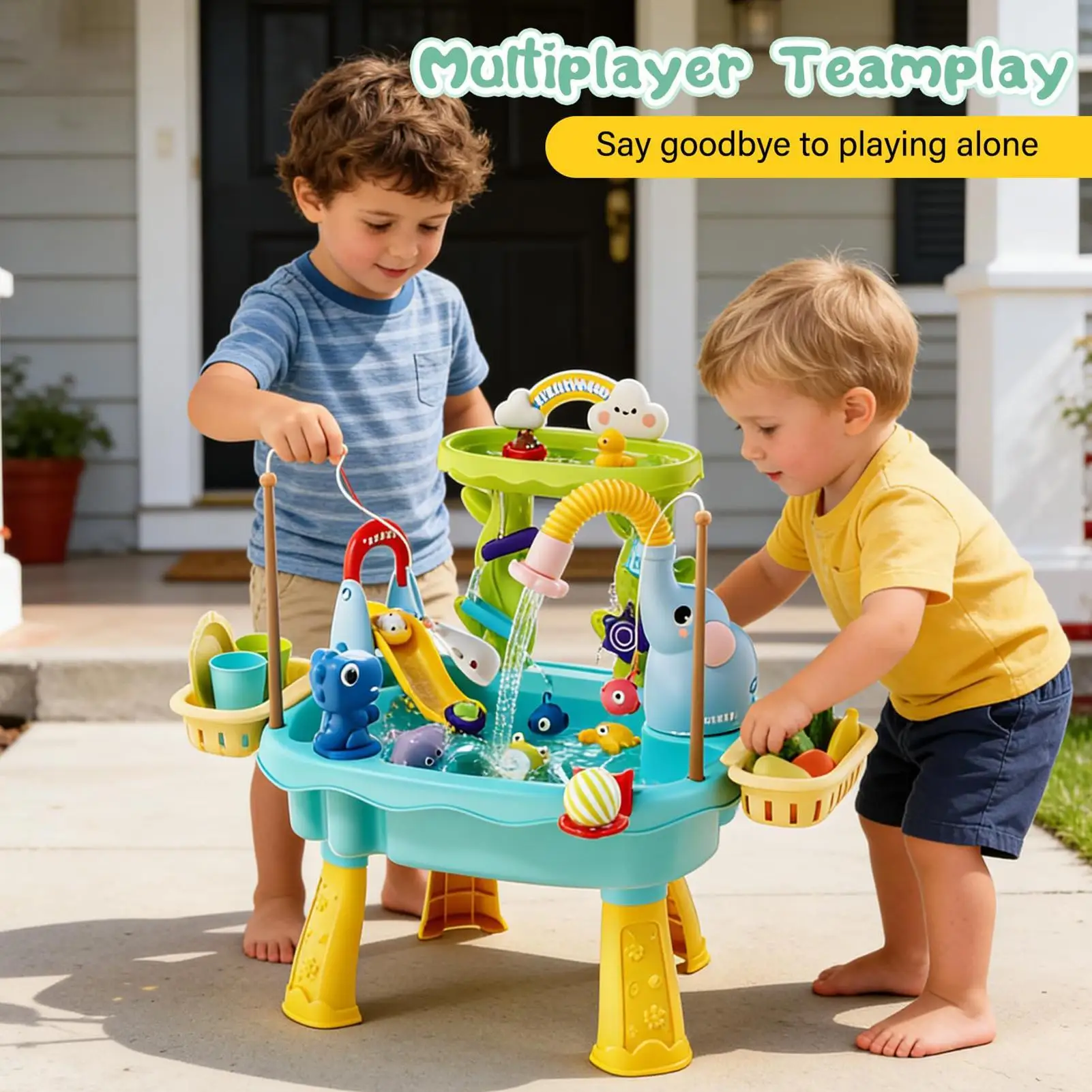 Elektrischer Sand- Und Wassertisch Mit Wasserhahn Und Spielzeug_voghion.com