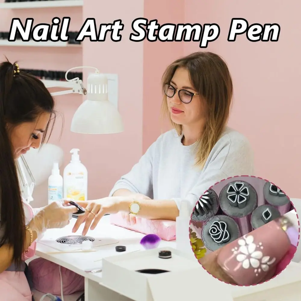 4/610/15PCS Nail Art Dotting Brush Nail Art Stamp Pen Set Flower Painting Drawing Durable Nail Graffiti Pen Manicure Tools