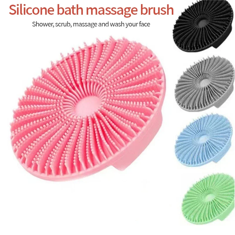 Spazzola per il corpo in Silicone spazzola per il bagno spazzola per massaggio esfoliante per doccia Scrub per la schiena portatile esfoliante per