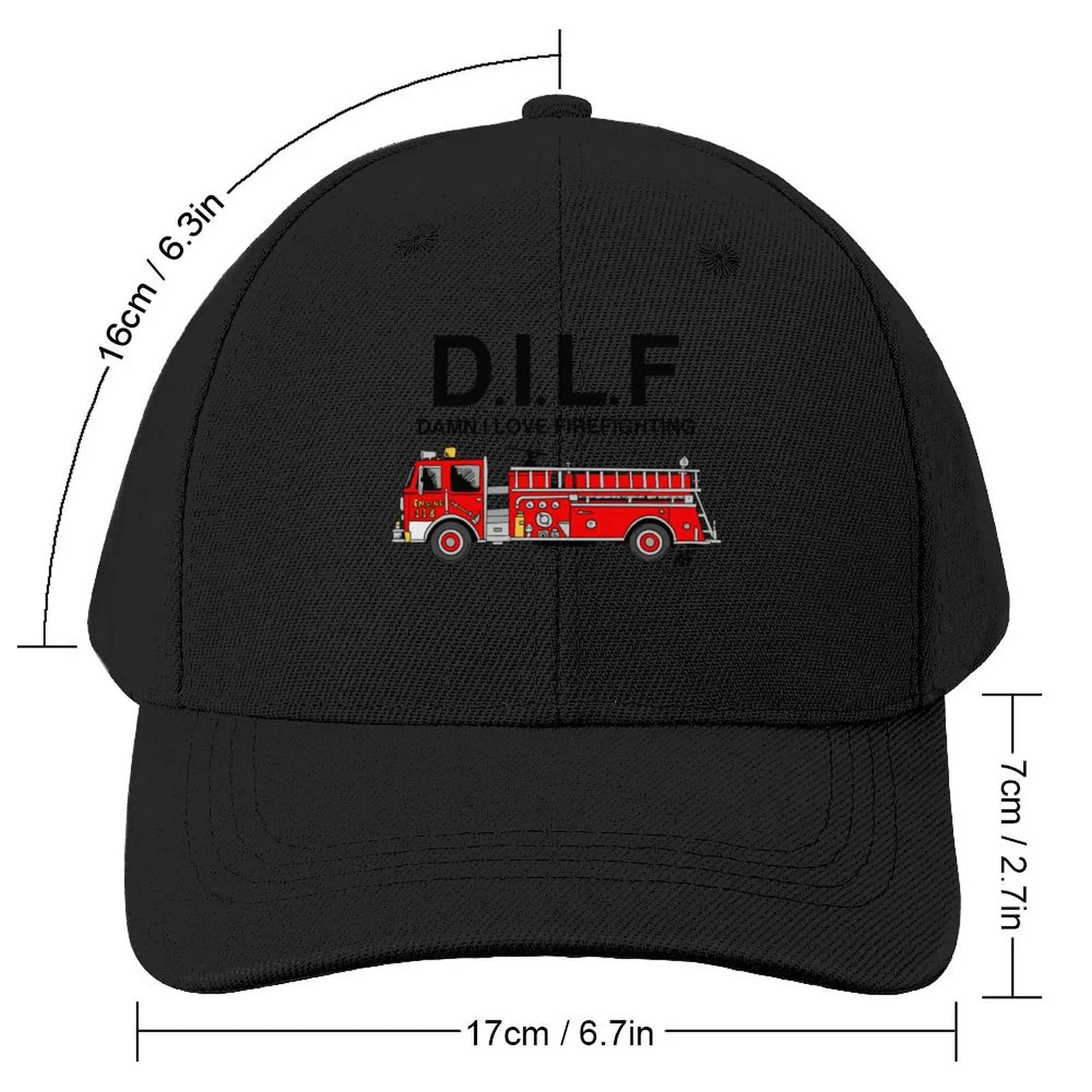 DILF firetruck Baseball Cap Custom Cap Brand Man cap New Hat Sunscreen For Man Women's