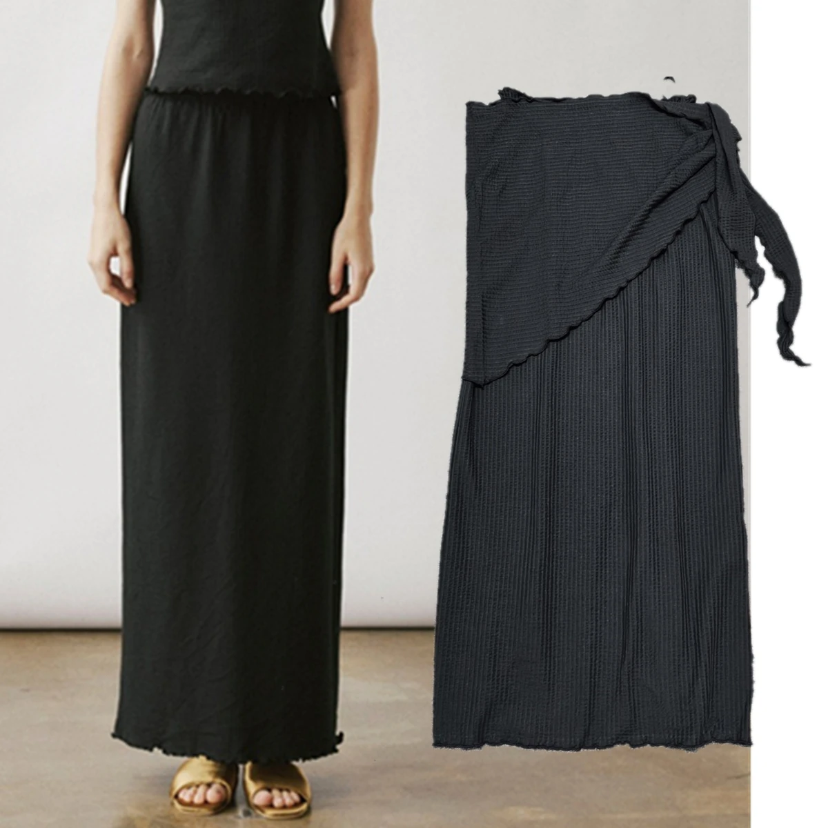 

Dave&di Party Minimalist Woman Clothing Fashion Elegant High Waist Women's Skirt Woman Clothing Faldas Skirts Female Clothing