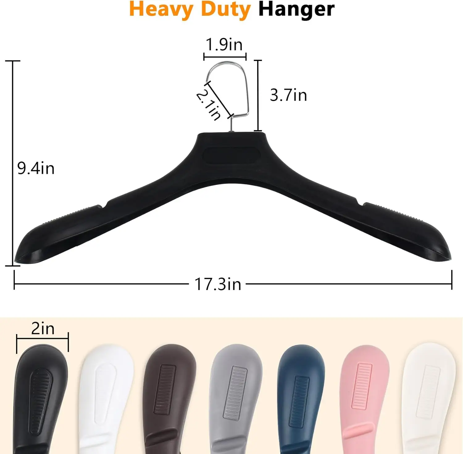 Suit Hangers for Men 20 Pack, Extra Wide Suit Hanger Non Slip Width 17.7