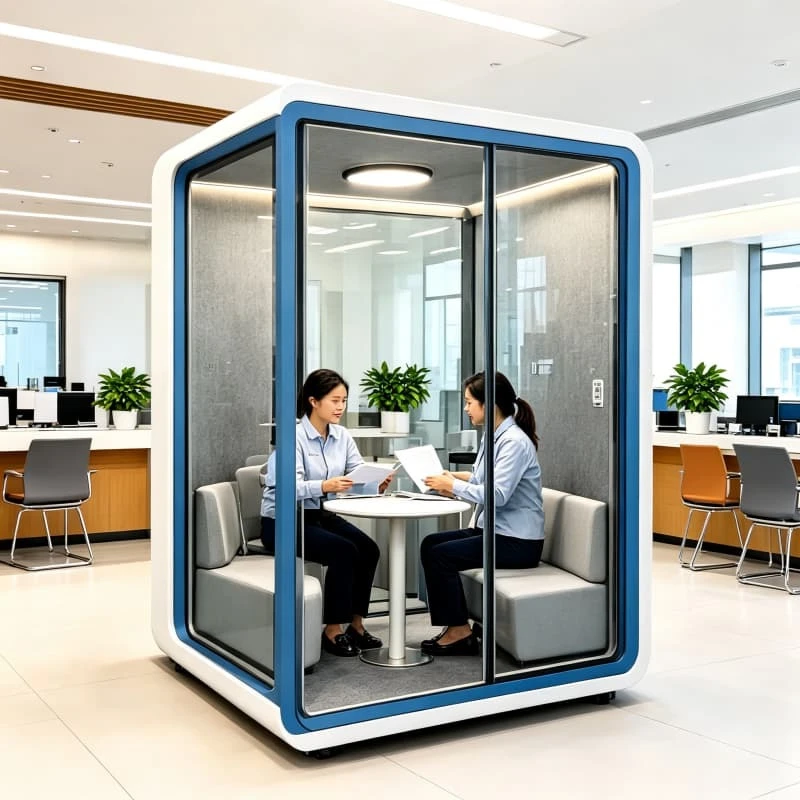 Portable Soundproof Booth Acoustic Pod Movable Office Cabin for Flexible Workspace Remote Work Customized Silent Cabin