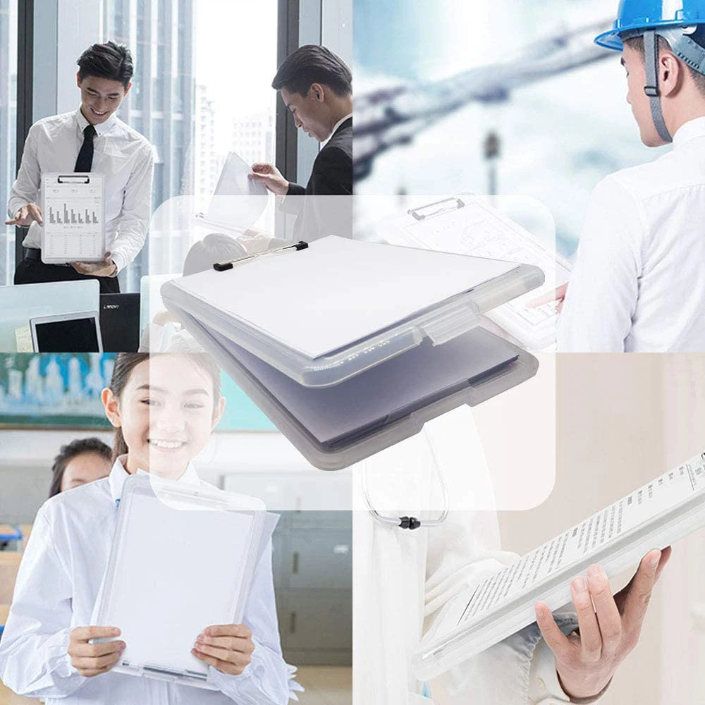 Slimcase Box Multifunction Waterproof Stationery Lightweight Durable Writing Pad Filing Storage Document Case A4 Clipboard Box