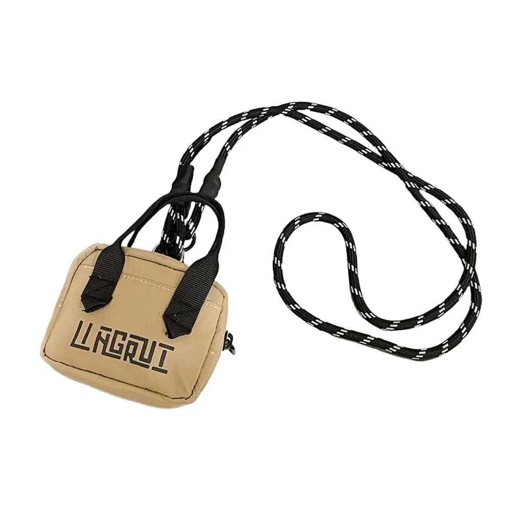 

Small Storage Bag Nylon Mini Crossbody Bag Waterproof Korean Style Coin Purse Pendant Bank Card Organizer Card Holder