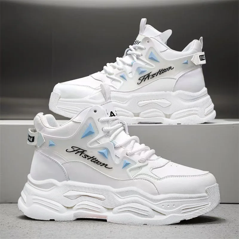 Free Shipping Men Sneakers Casual Sports Breathable Heightening Summer Shoes 8cm Elevator Comfortable Walking Non Leather