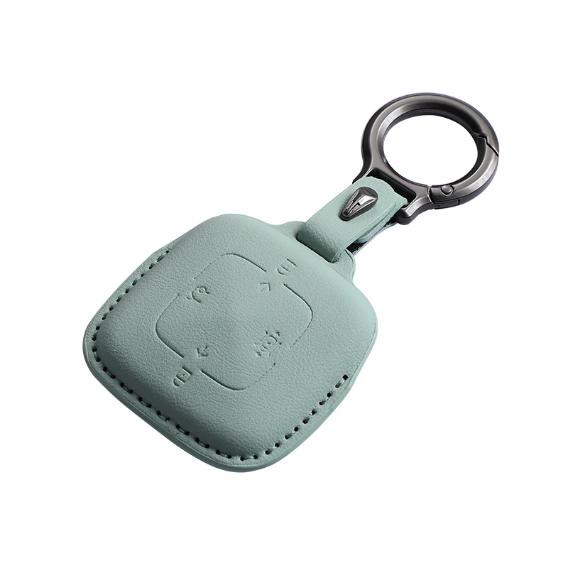 Leather Car Key Cover Accessories For Zeekr 001 009 x Zeekr 001 Remote Fobs Cases Keys Protection Shell