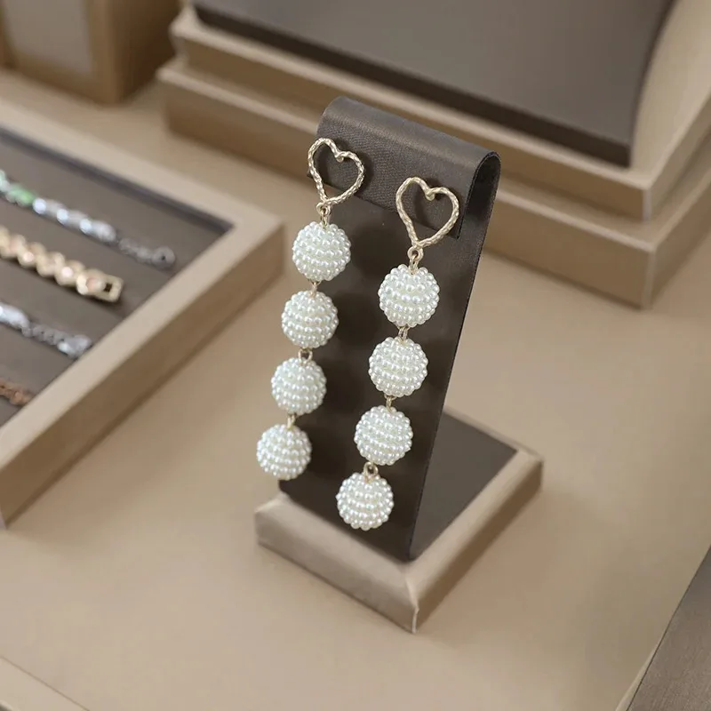 

Coffee Brown Vertical Earring Display Stand Jewelry Retail Prop Ear Stud Shop Counter