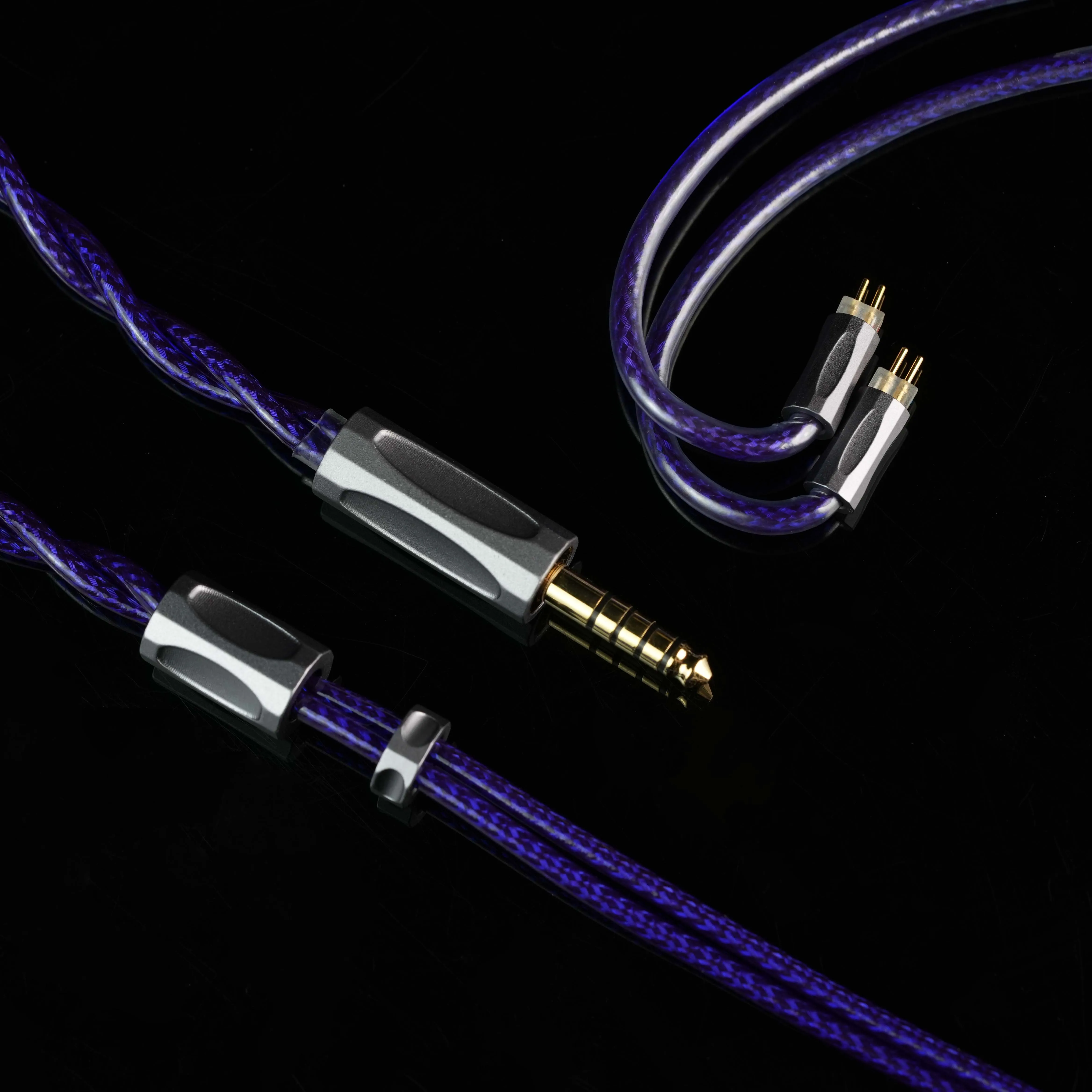 TRKAPLST-50 7N OCC Posrebrzany Kabel Słuchawkowy 2.5 3.5 4.4mm Zbalansowany Kabel Ulepszający Do IE900 0.78mm Wpuszczany 2-Pinowy MMCX HIFIMAN — zdjęcie produktu 4