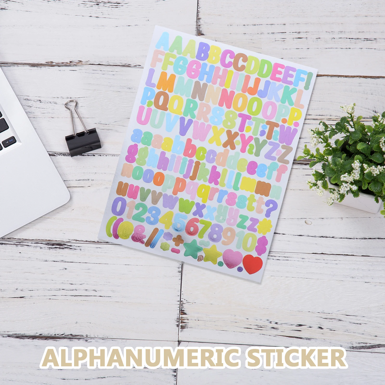 10 قطعة ملصقات أرقام الأبجدية ذاتية اللصق متدرجة اللون من الفينيل سجل القصاصات الحروف DIY بها بنفسك لوازم الحرفية لدفاتر المجلات #4