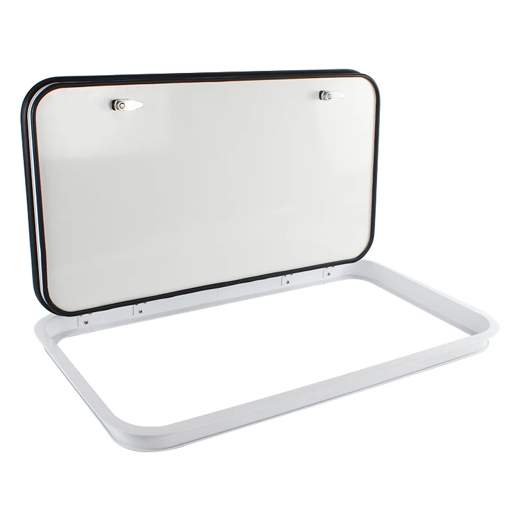 TYTXRV White Frame Water Proof Lockable Exterior RV Hatch Door caravan hatch for camper part