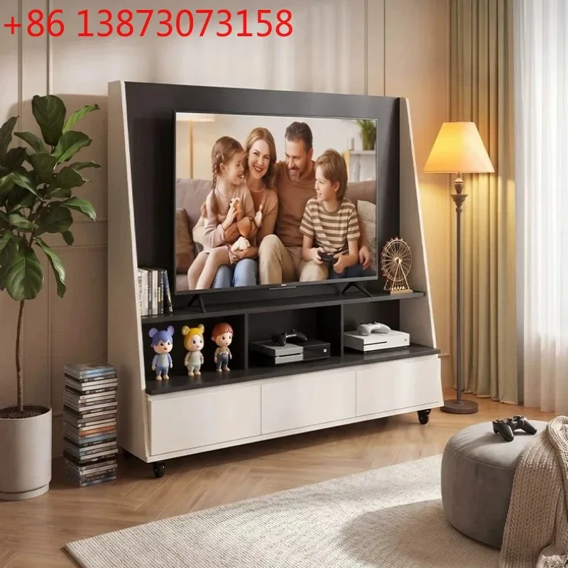 Natural Design Wood TV Stand Decoration Organizer Bauhaus Entertainment Cabinet Storage Universal Meuble Tele Home Furniture