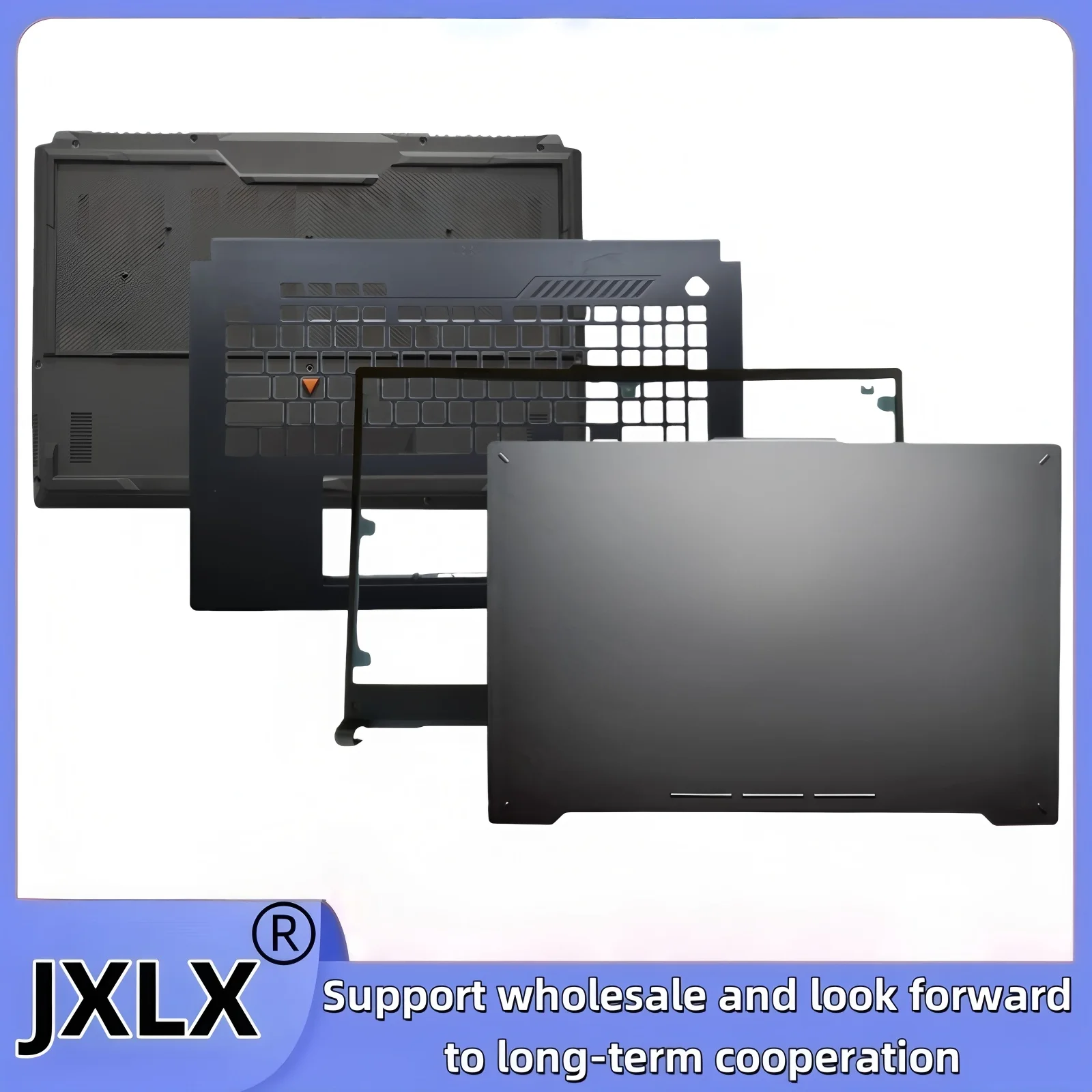 JXLX® New For ASUS TUF Gaming F17 FX707 FX707ZM A17 FA707 Laptop LCD Back Cover Top Case/Front Bezel Cover/Palmrest Cover/Bottom