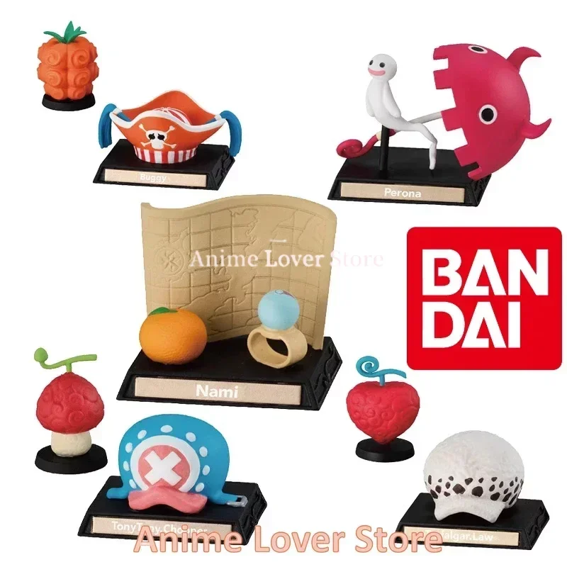 Bandai Original One Piece Gashapon Collection Ornaments VO.2 Buggy Law Chopper Nami Perona Anime  Figures Toys for Kids Gift