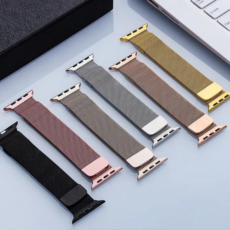 Milanese metal strap For Apple watch Ultra 49mm 10 46mm 42mm 9 8 7 41mm 45mm Magnetic wristband For Serise 6 5 4 3 SE 44mm 40mm