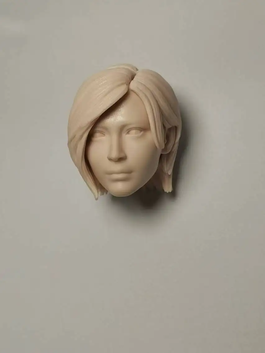 White Mold Head Sculpt Ada Wong Action Figure Toy Collectible Model Statue Finished Product Suitable for Ages 14 And above