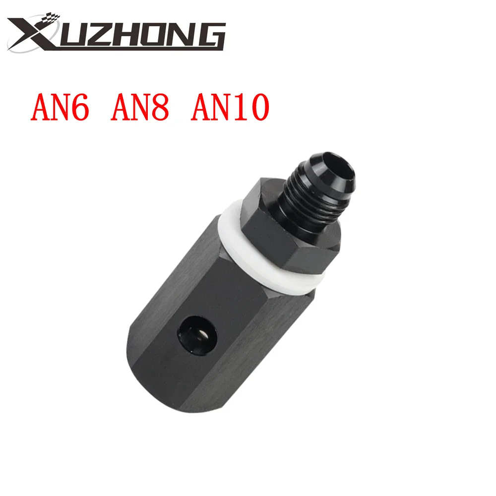 Black Aluminum AN6 AN8 AN10 Male Fuel Cell Tank Roll Over Exhaust One-way Valve Fuel Vent Valve Joint TF-1132