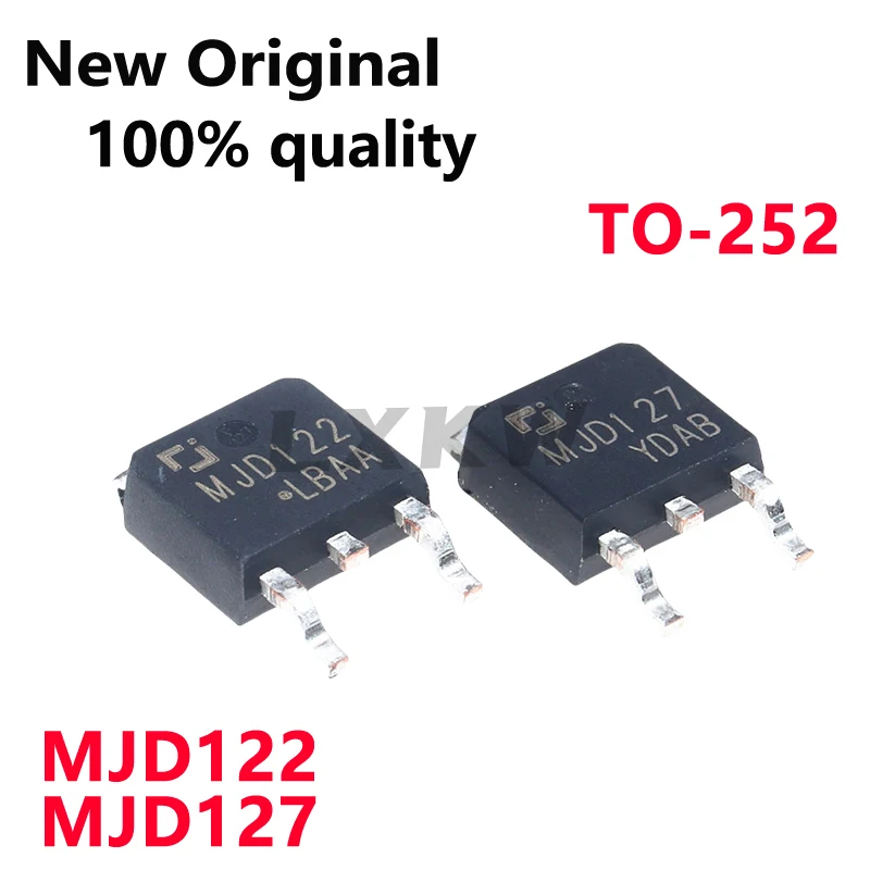 10/PCS New Original MJD122 MJD127 TO-252 8A/100V Darlington transistor In Stock