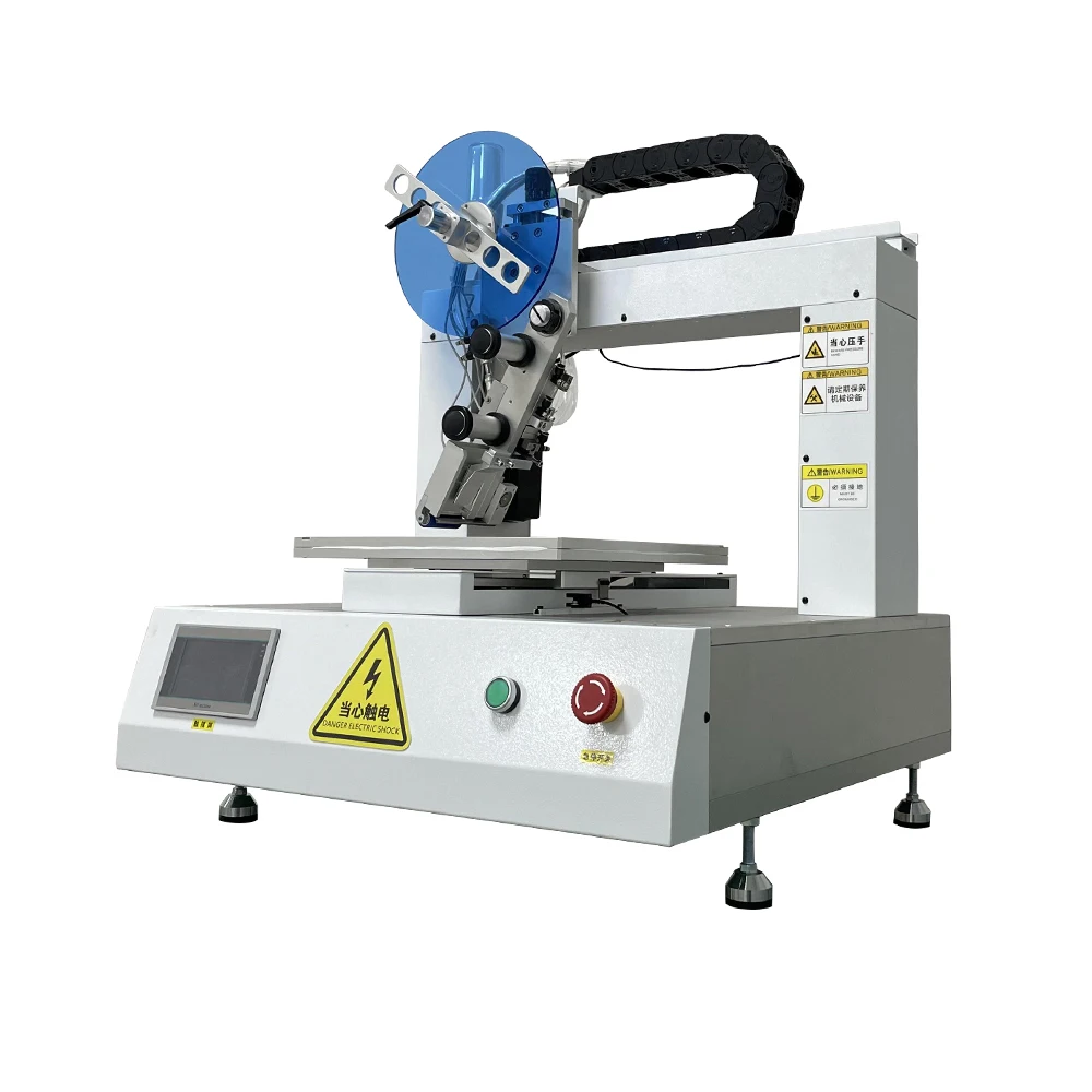 LT-TJ300 Tabletop Double Sides Adhesive Labeler Tape PCB Plate Sticker False Eyelash Glue 3M Tape Pasting Machine