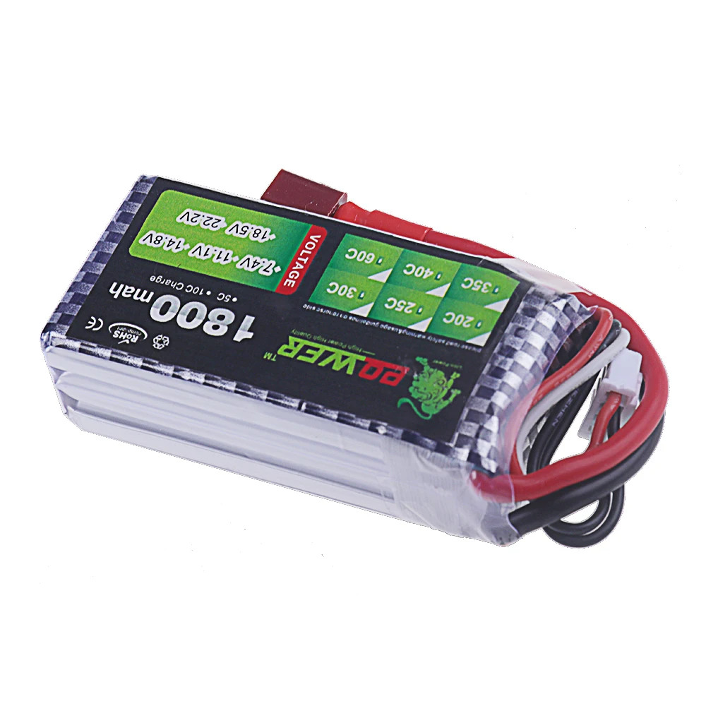 11.1V Lipo Battery 1500mAh 1800mAh 40C~60C With Deans T JST XT30 XT60 Plug For FPV Airplane Drone Remote Control Toys 3S Battery