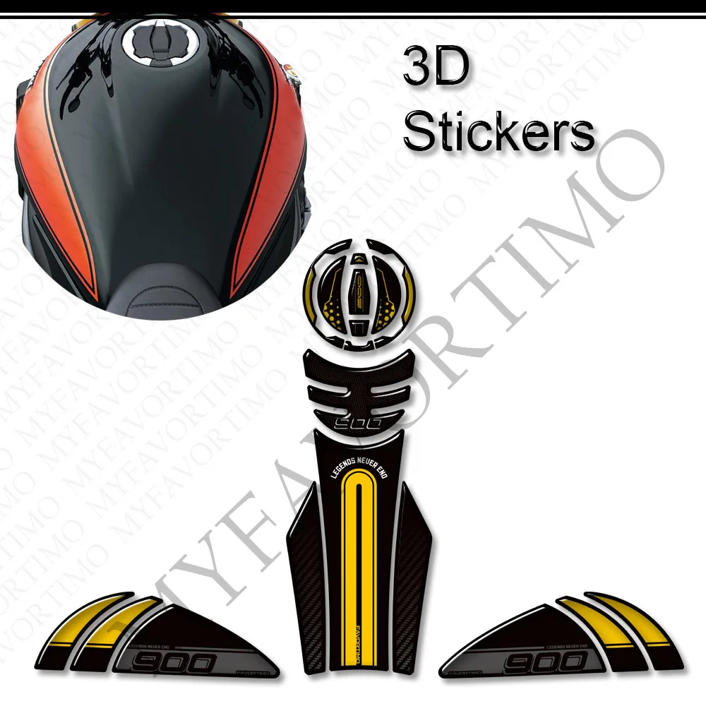 For Z900RS Z900 RS Z 900 Cafe SE ABS Tank Pad Cap Gas Fuel Oil Knee Protection Stickers Decals Accessories 2017 - 2026
