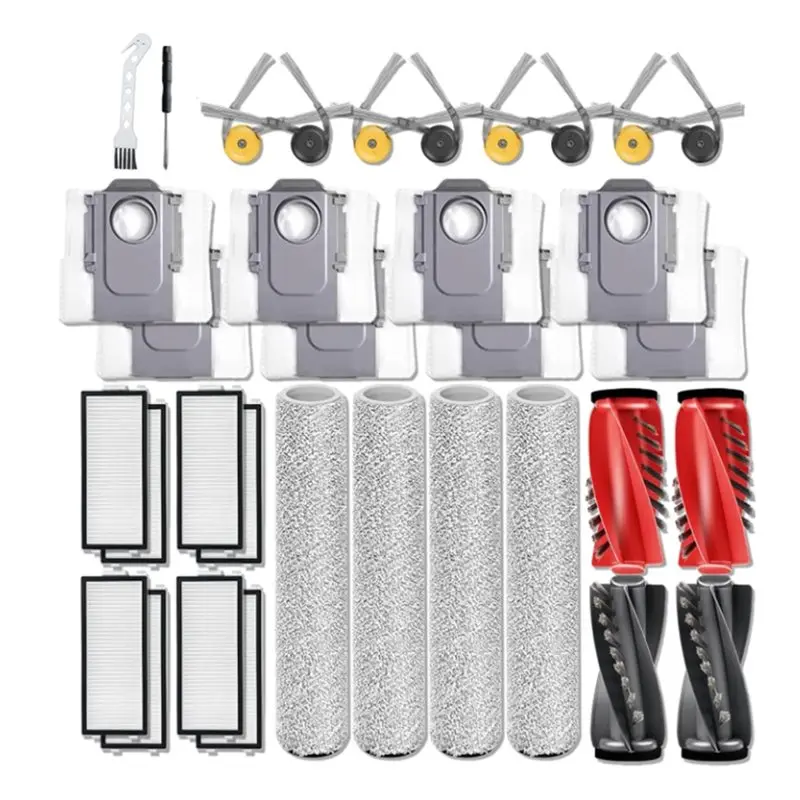 b01c-pour-aspirateur-robot-roborock-qrevo-curv-2-flow-accessoires-brosse-laterale-principale-filtre-hepa-chiffon-de-nettoyage-sac-a-poussiere-34-pieces