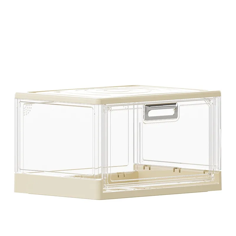 Multifunctional transparent foldable shoe box dustproof plastic shoe dry cabinet intelligent stackable shoe box