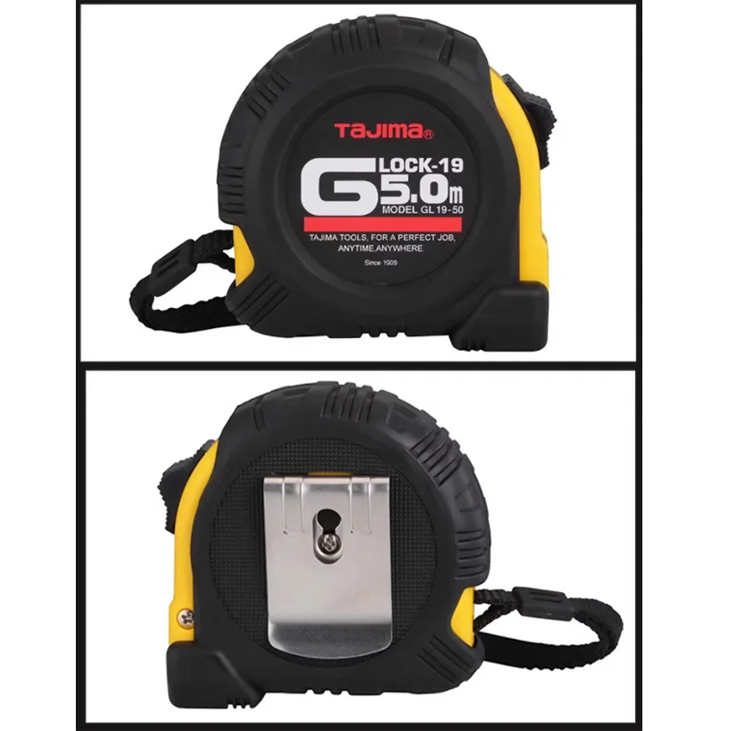 Imagem -05 - Tajima-fita Métrica Glock com Gancho Guard Pára-choques Portátil Pequenas Ferramentas de Medição Precisão Métrica Jis1 27.5m Marca Japonesa