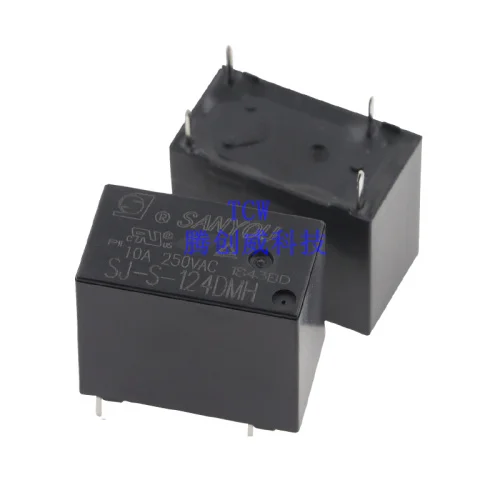 5PCS Power Relay SJ S 105 112 124DMH 5V12V24V 10A250V 4 feet always open