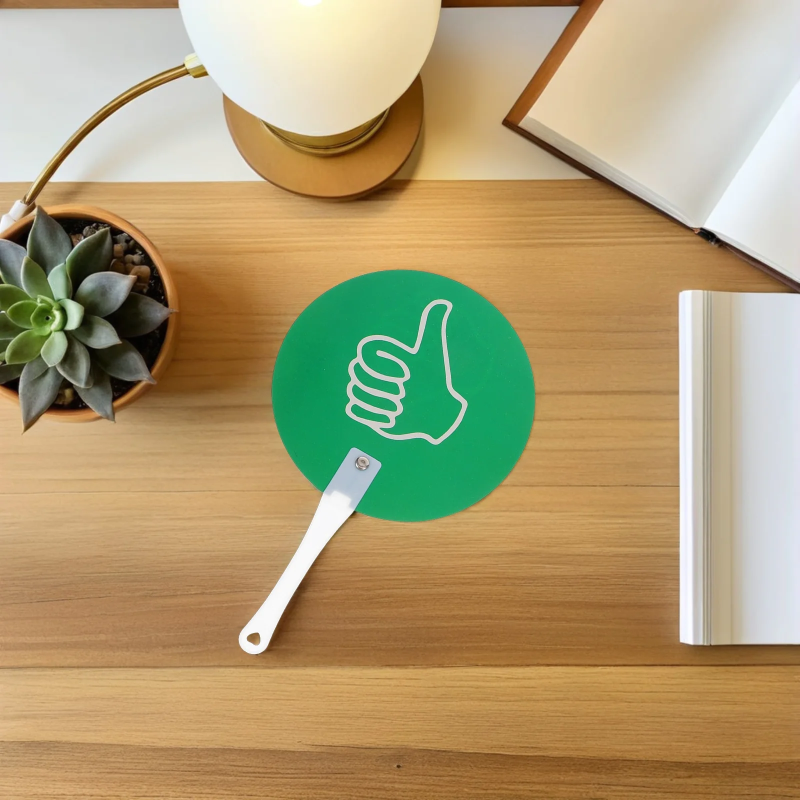 5Pcs Plastic Thumbs Paddles Hand Held Signs on Stick for Game Judging Board Classroom Voting System Teacher Gadgets Educational