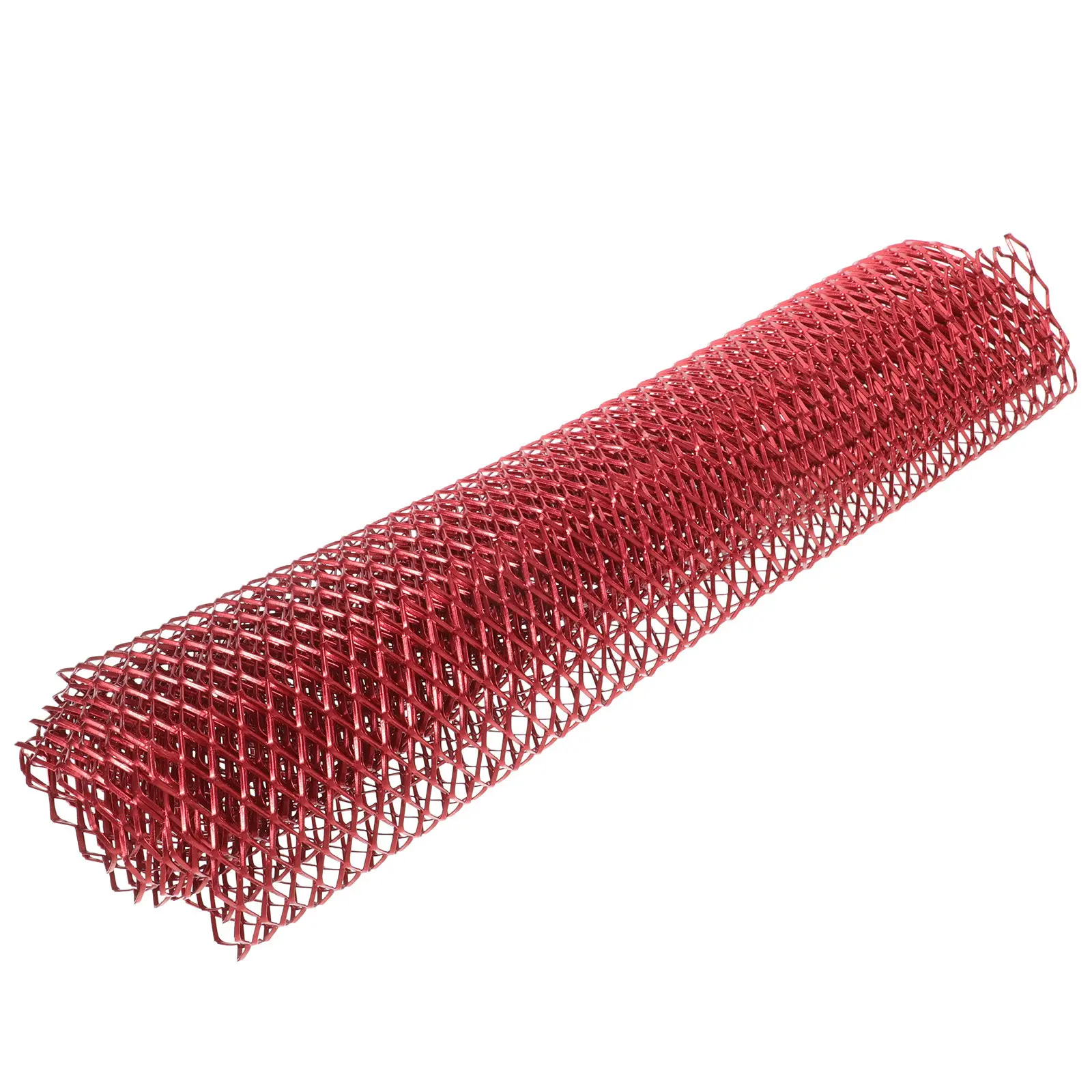 

Car Grille Mesh Red Aluminum Alloy Universal Exterior Auto Bumper Hood Vent Grill Protective Insert Automotive Accessories