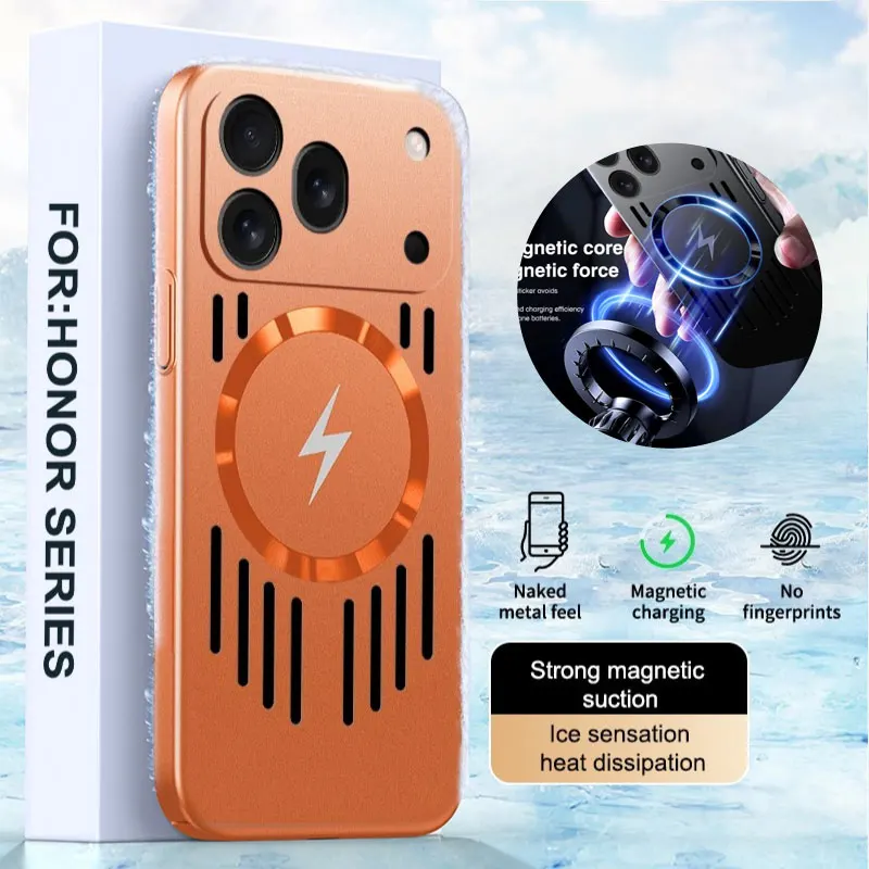 For Magsafe Case For Honor 600 600pro Ultra-thin Heat Dissipation Magnetic Wireless Charging Hard Cover For Huawei Honor 600 Pro