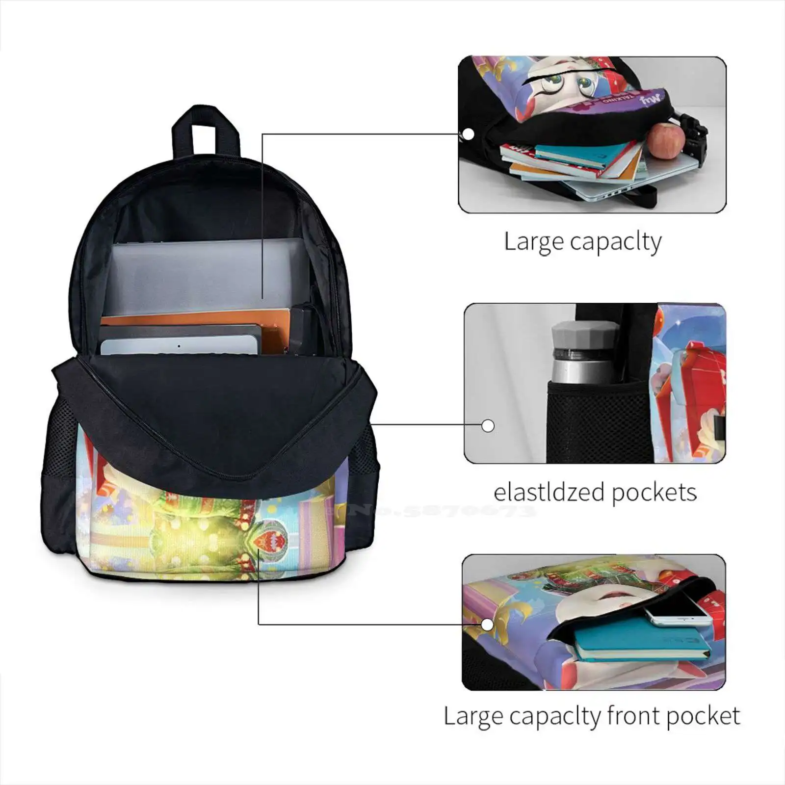 Trital The My Talking And Friends Tom 2 2021 School Bags Travel Laptop Backpack Cartoon Talking Tom Series The Movie 2020 2022