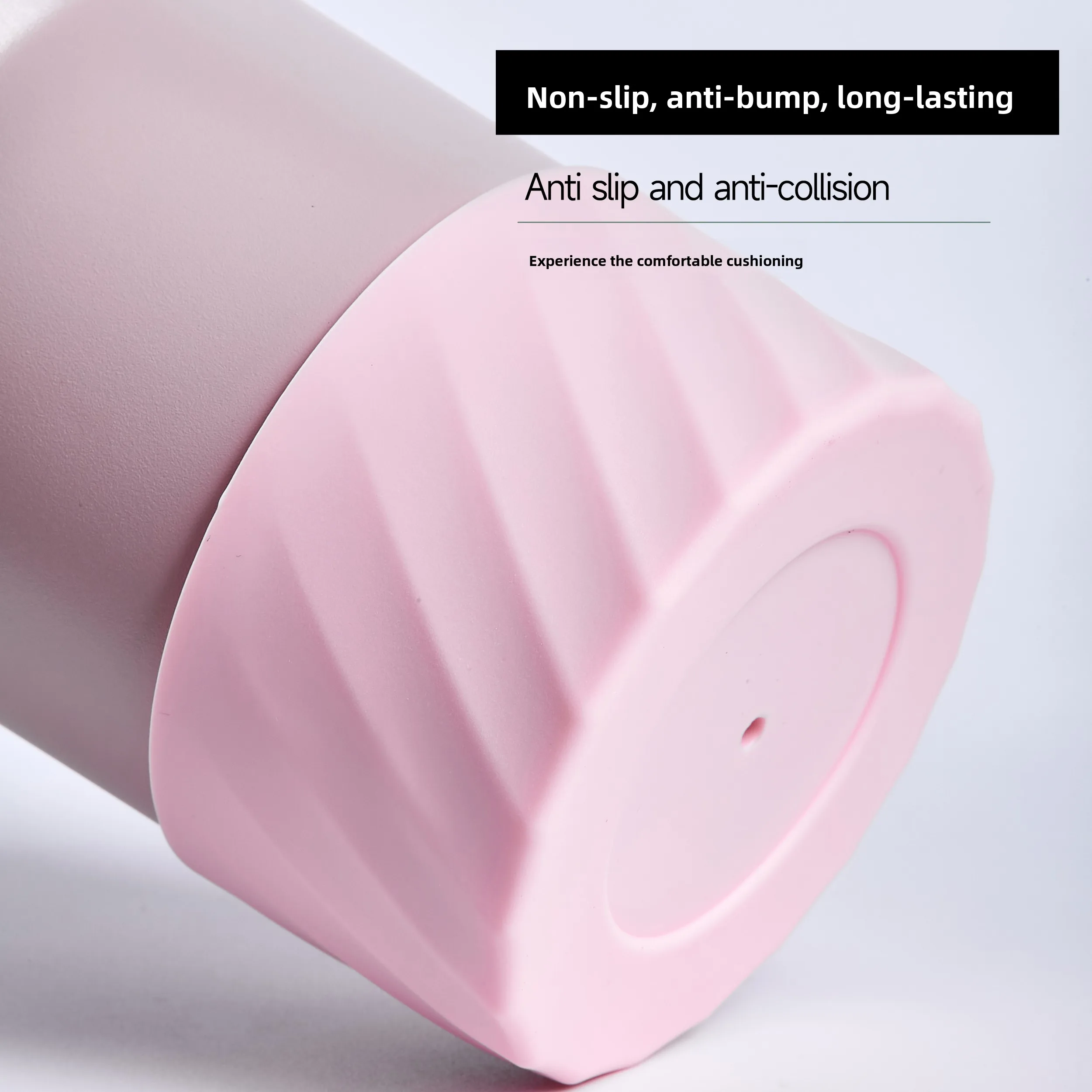 Fashion Threaded Silicone Cup sleeve 7.5cm Cup Boot Bottom Anti-slip Protective Sleeve Cover For Stanley 40/30oz Bottle Covers