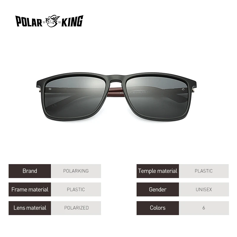 Polarking New Luxury Polarized Sunglasses Men\'s Driving Shades Male Sun Glasses Vintage Travel Fishing Classic Sun Glasses 400