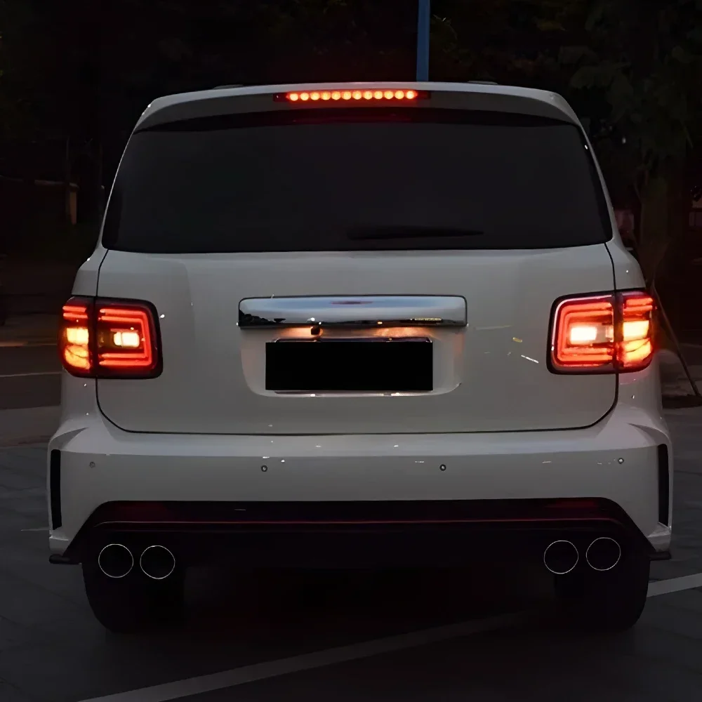 

Авто задние фонари для Nissan Patrol Y61 2008-2014, светодиодные автомобильные задние фонари в сборе, обновление, мигающий сигнальный светильник, аксессуары для инструментов