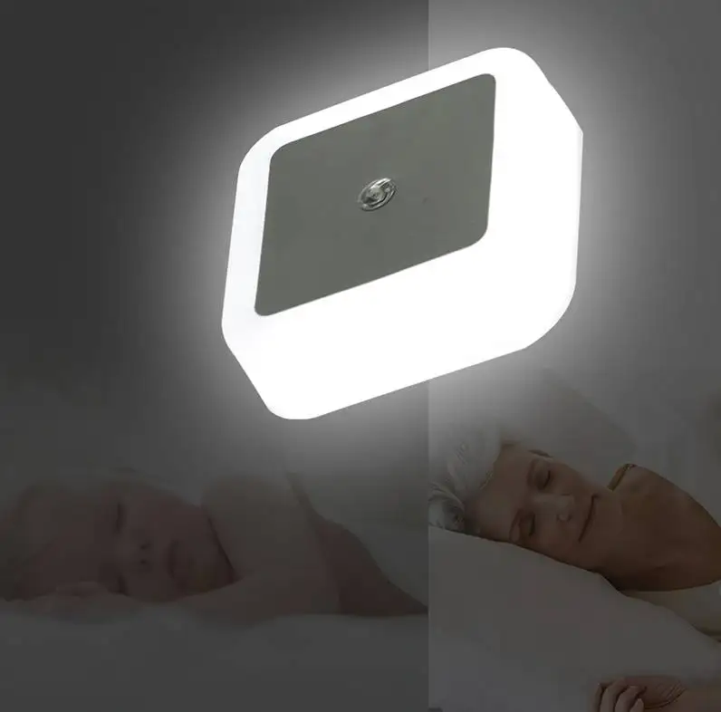 Plug Smart Motion Sensor LED Night Lamp Wall Lights For Home Aisle WC Bedside Lamp For Hallway Pathway Night Light With EU US UK