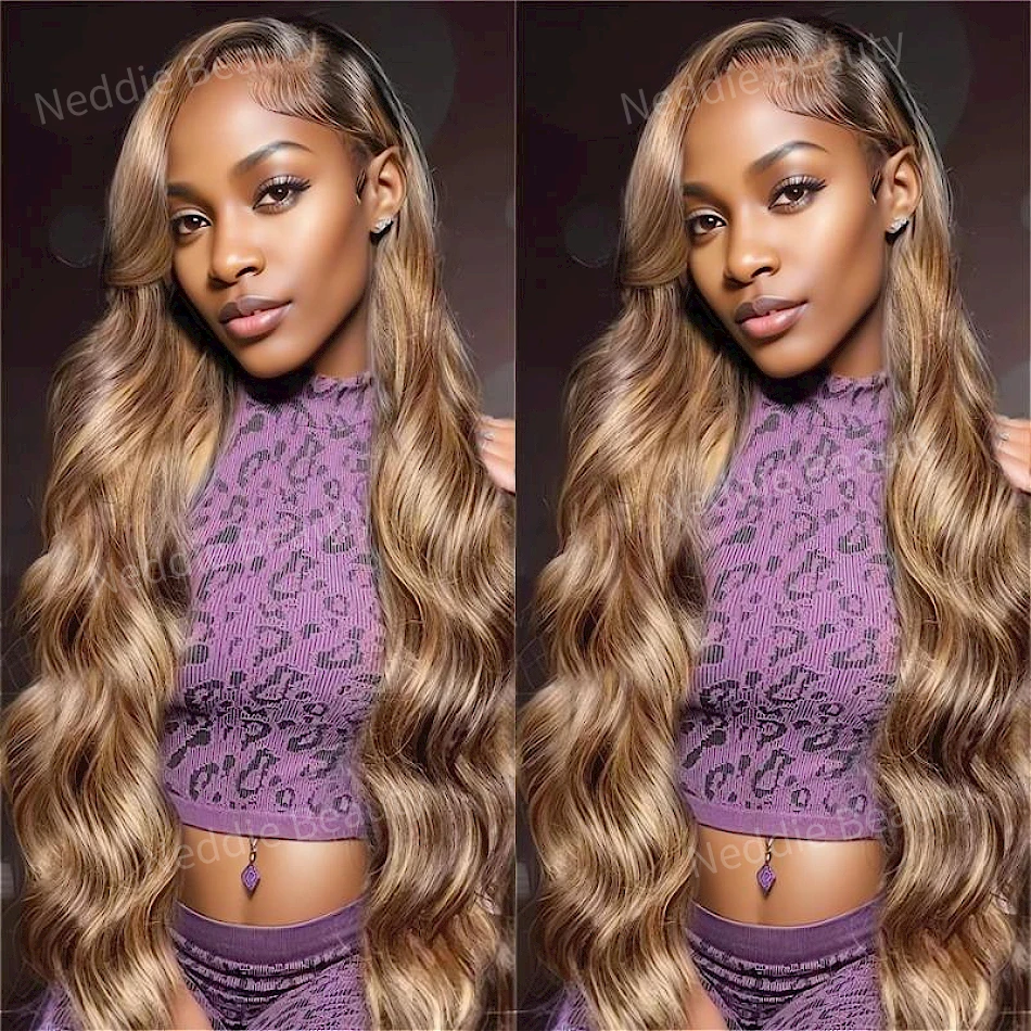 

Body Wave Highlight Lace Frontal Wig PrePlucked 13x6 Brazilian HD Transparent Human Hair For Women Cheap Wigs On Sale Clearance