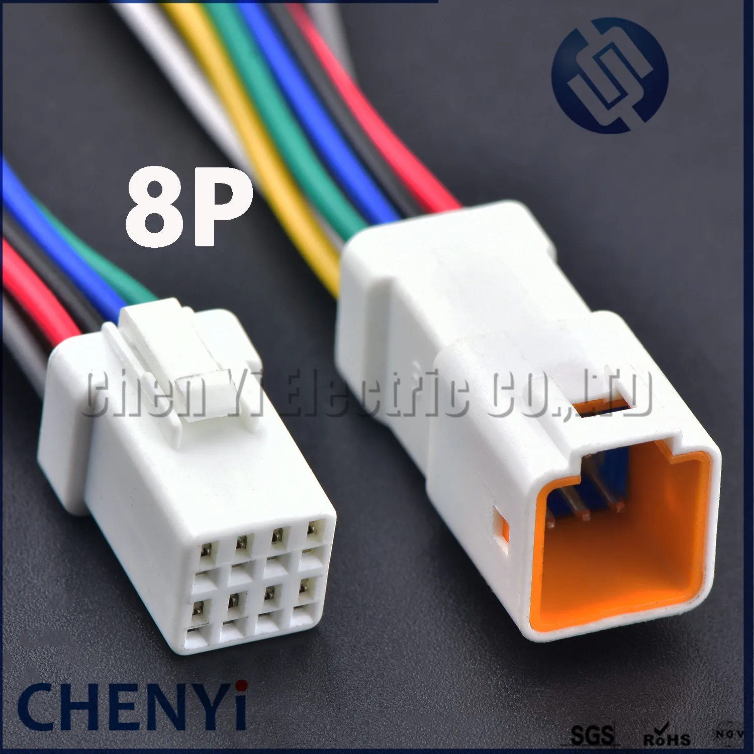 Conector eletrônico à prova d'água automático de 8 pinos, chicote de fios, plugue anal 08R-JWPF-VSLE-S 08T-JWPF-VSLE-S JWPF-VSLE-D