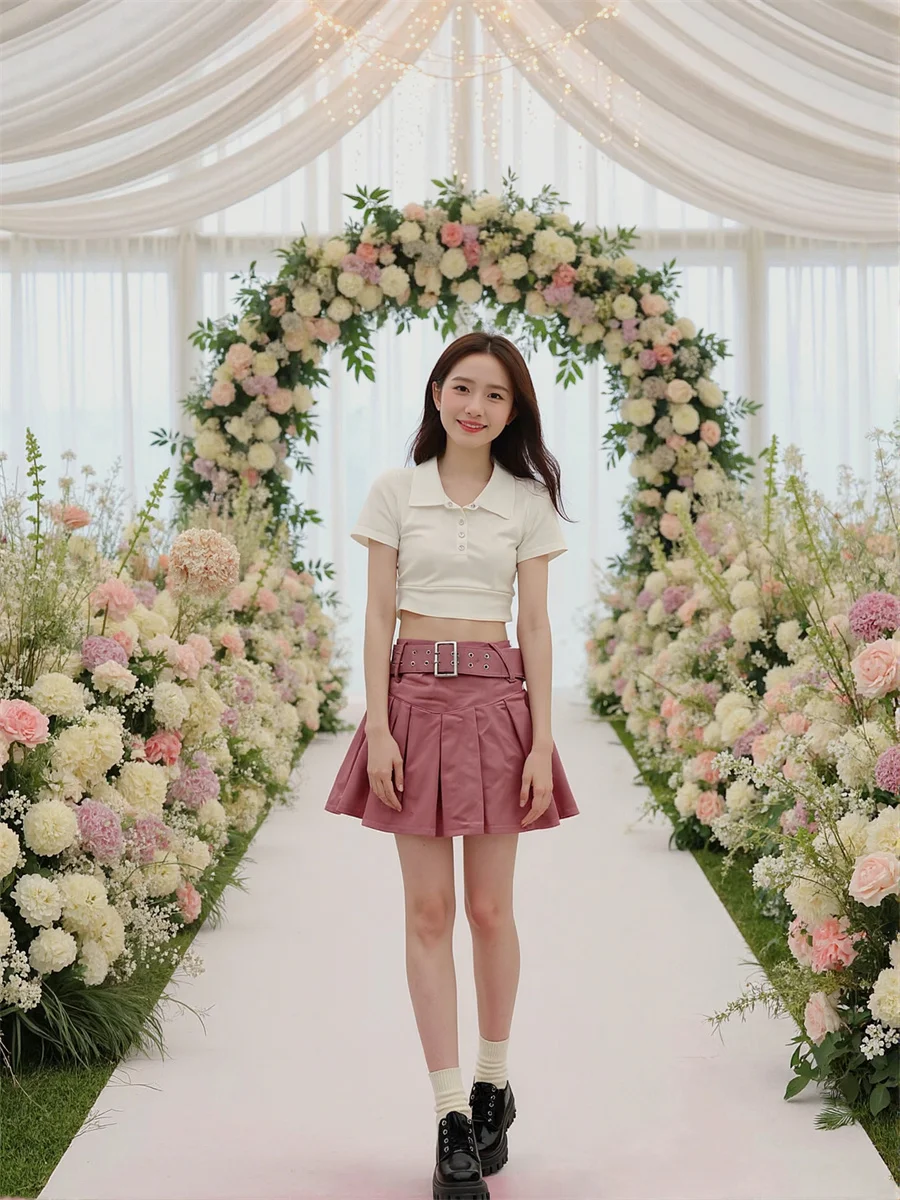 

Mini Pleated High Waist Skirts Womens Classic Plaid Stripe Chiffon Cotton School Uniform Preppy Student Japanese College Modern