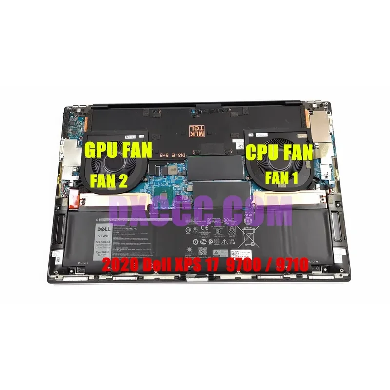 for DELL XPS 17 9700 9710 Precision 5750 CPU Cooling Fan 0XR6Y C4YVP Laptop Internal Cooler Replacement Part