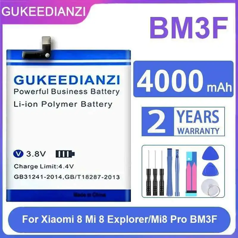 

Высокая производительность 4000 мАч для Xiaomi 8 MI Explorer Mi8 Pro BM3F, легкий аккумулятор для мобильного телефона